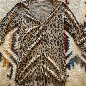 Leopard print cardigan